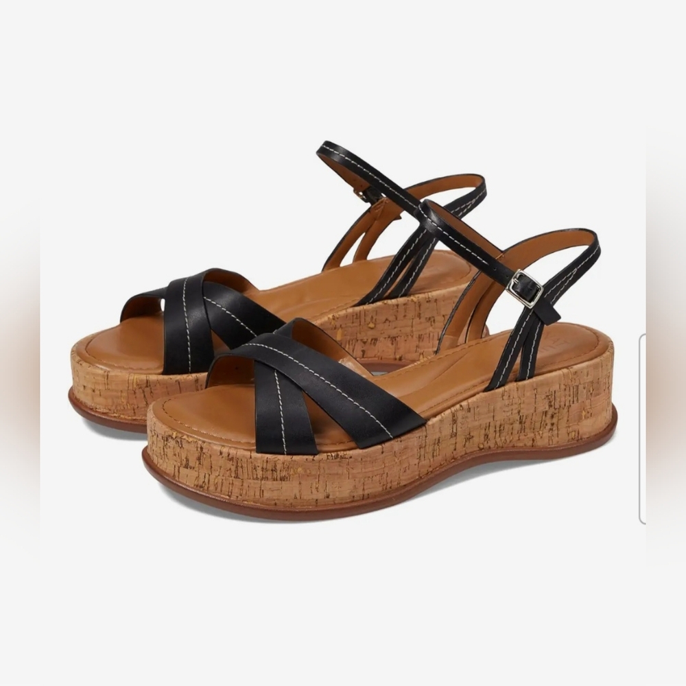 Naturalizer, Rikki Black Platform Sandals